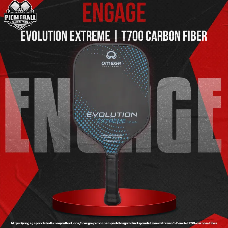 Engage – Engage Series – Evolution Extreme – T700 Carbon Fiber – Pickleball Paddle