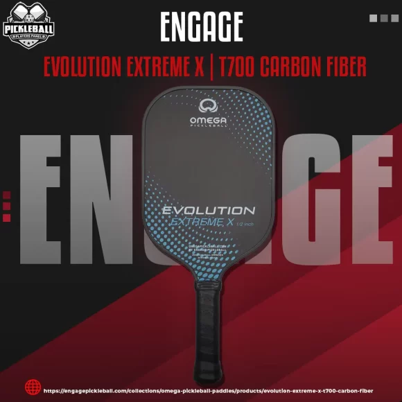 Engage – Engage Series – Evolution Extreme X – T700 Carbon Fiber – Pickleball Paddle