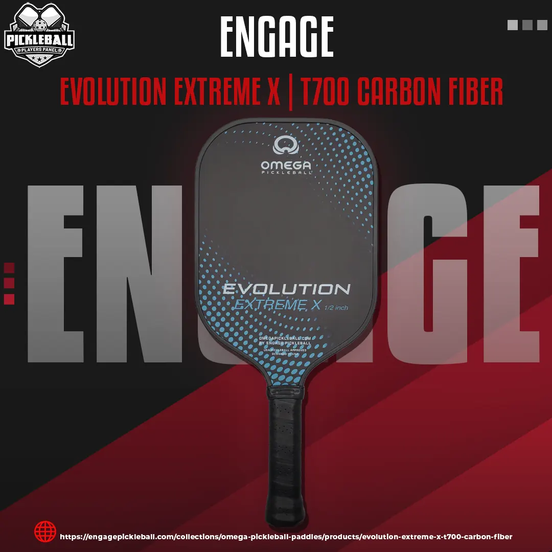 Engage – Engage Series – Evolution Extreme X – T700 Carbon Fiber – Pickleball Paddle