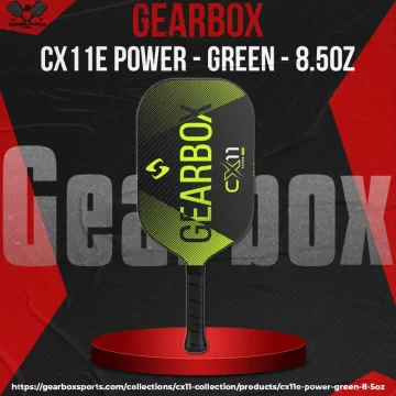 Gearbox Pickleball Paddles – CX11E Power – Green – 8.5oz