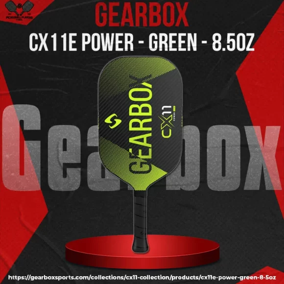 Gearbox Pickleball Paddles – CX11E Power – Green – 8.5oz