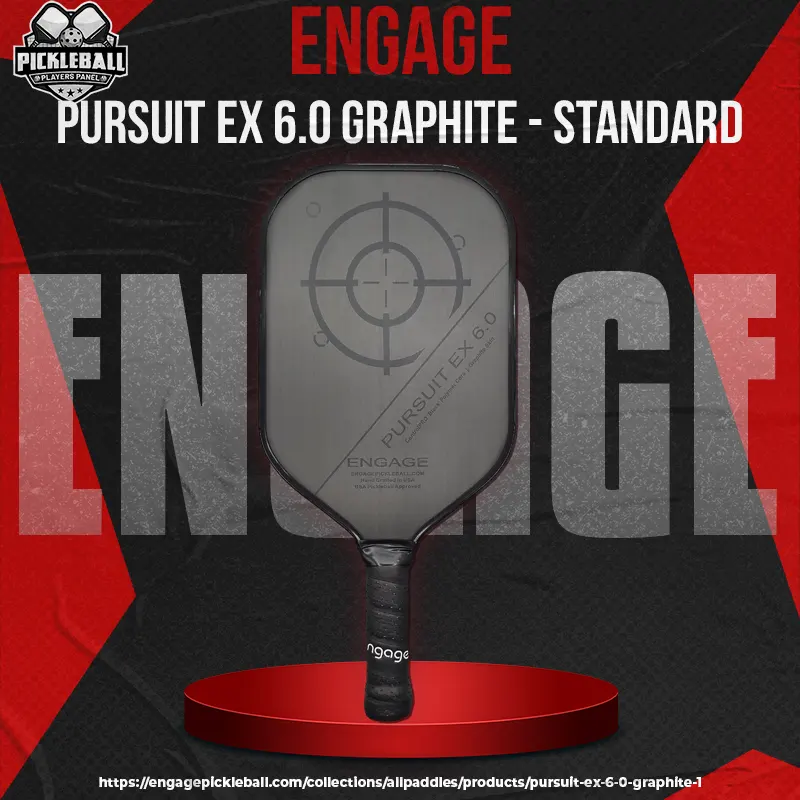 Engage – Engage Series – Pursuit EX 6.0 Graphite – Standard – Pickleball Paddle