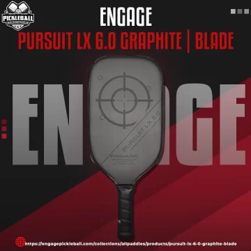 Engage – Engage Series – Pursuit LX 6.0 Graphite – Blade – Pickleball Paddle