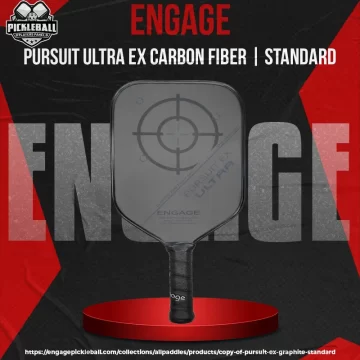 Engage – Engage Series – Pursuit Ultra EX Carbon Fiber – Standard – Pickleball Paddle