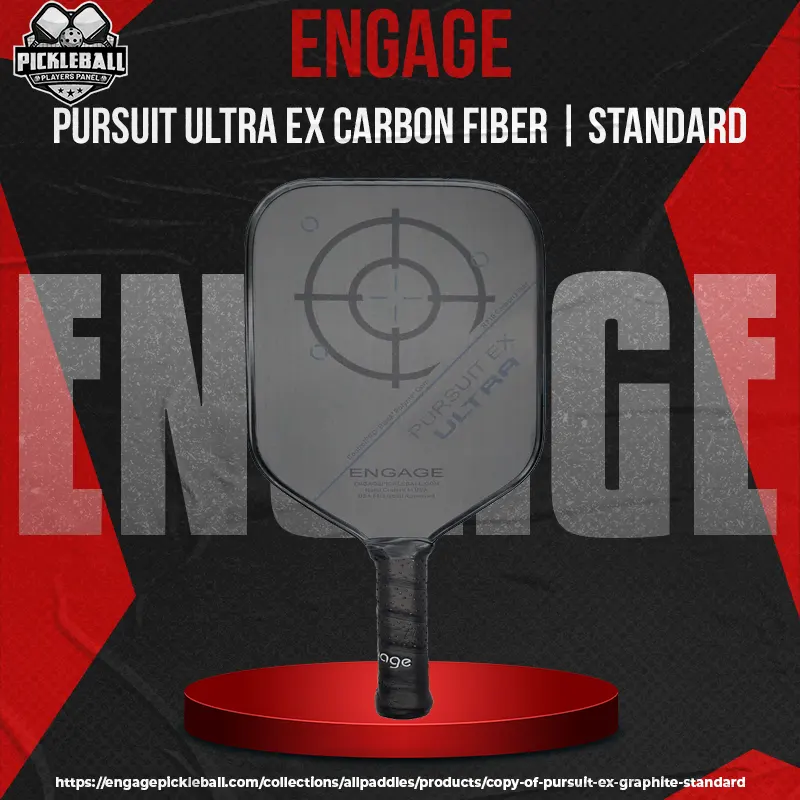 Engage – Engage Series – Pursuit Ultra EX Carbon Fiber – Standard – Pickleball Paddle