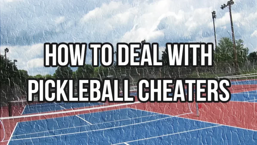 how to deal with pickleball cheaters