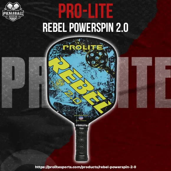 Prolite Rebel PowerSpin 2.0 Pickleball Paddle